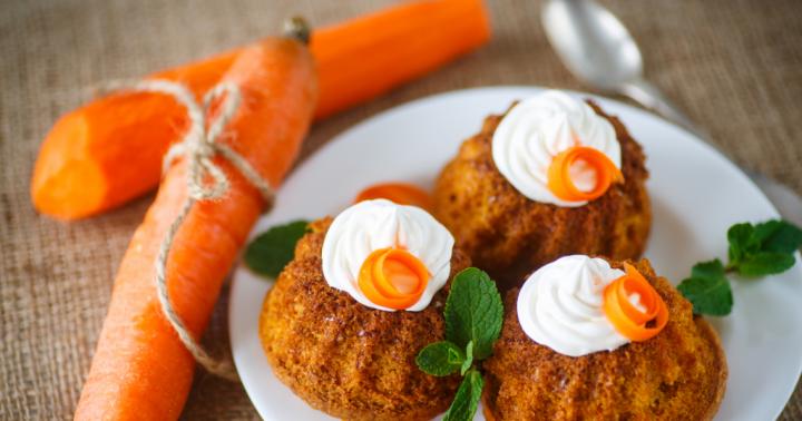 Пошаговый рецепт приготовления морковного кекса с фото